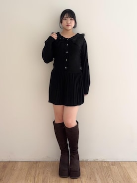 「ブルべ夏」｜れいなさん（レディース・156cm）の秋コーディネート