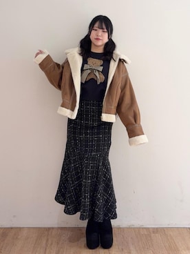 れいなさん（レディース・156cm）の冬コーディネート