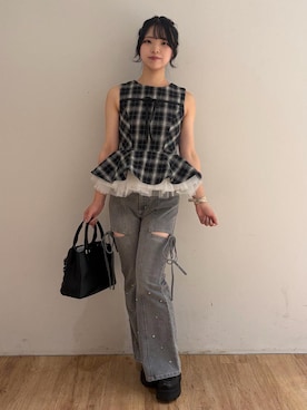 れいなさん（レディース・156cm）の夏コーディネート