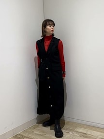 ユナイテッドトウキョウ　メリダテーラードワンピース　プリーツ　ジャケット ユナイテッドトウキョウ メリダテーラードワンピース プリーツ