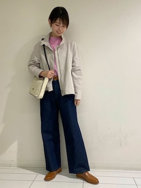 「Jack Gomme（ジャックゴム）のアイテム」を使った、honomiさん（レディース・162cm）の冬コーディネート