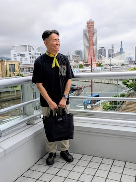 「L.L.Bean（エルエルビーン）のアイテム」を使った、utsさん（メンズ・171cm）の夏コーディネート