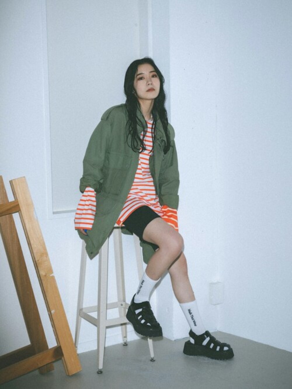 SLY ミリタリーオーバージャケット SLY official(SLY official)｜SLYのミリタリージャケットを使っ
