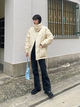 「THROW by SLY（スローバイスライ）のアイテム（ジャケット/アウター）」を使った、SLY officialさん（レディース・166cm）の冬コーディネート