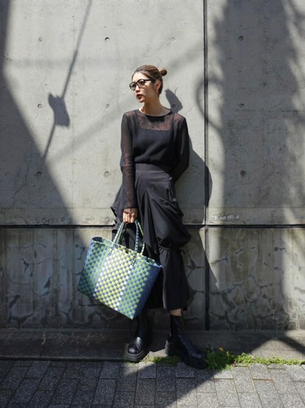 SLY(スライ)の「HW DRAPE DESIGN SK ハイウエスト ドレープ