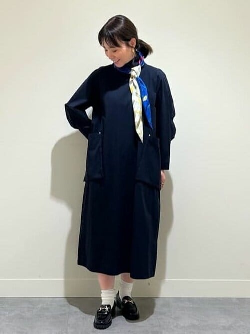 洗練された魅力 HERMES Robe maxi cartouche ワンピース HERMES】様々なスタイルが楽しめる☆Robe chemiseワンピース