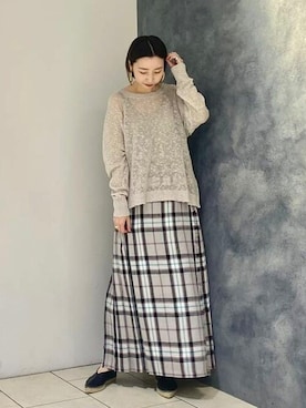 「シースルー」｜「アイテム（その他シューズ）」を使った、Demi-Luxe BEAMSさん（レディース・158cm）の春コーディネート
