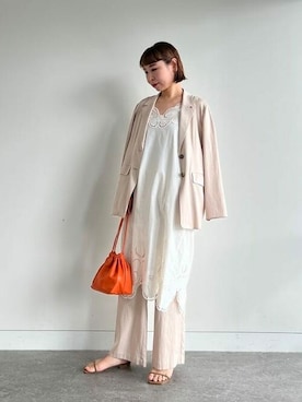 Demi-Luxe BEAMSさん（レディース・167cm）の春コーディネート