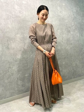 「NE QUITTEZ PAS!（ヌキテパ）のアイテム（ワンピース/ドレス）」を使った、Demi-Luxe BEAMSさん（レディース・155cm）の春コーディネート