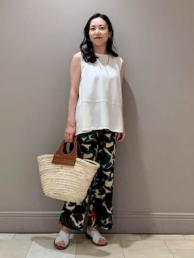 「HEREU（ヘリュー）のアイテム（バッグ）」を使った、Demi-Luxe BEAMSさん（レディース・158cm）の春コーディネート