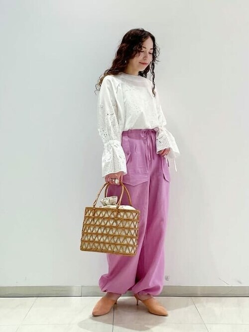 Demi-Luxe BEAMS / アタ オープンワーク カゴバッグを使った人気