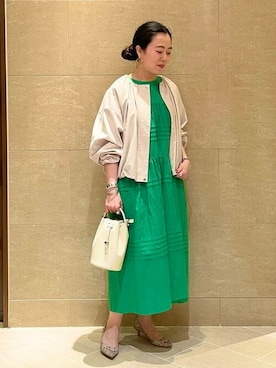 Demi-Luxe BEAMSさん（レディース・159cm）の春コーディネート