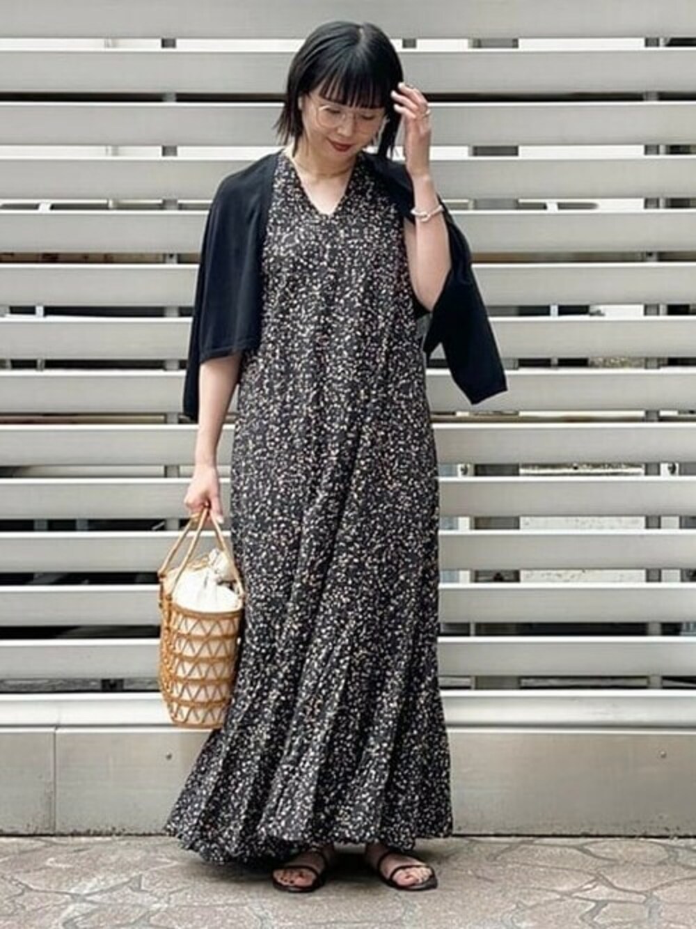 MARIHA × Demi-Luxe BEAMS / 別注 夏の月影 ノースリーブドレス ドット