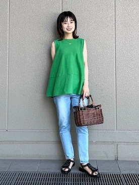 Demi-Luxe BEAMSさん（レディース・159cm）の夏コーディネート