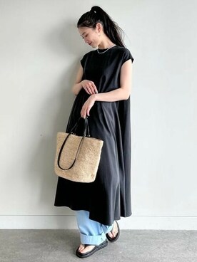 「Cabana（カバナ）のアイテム」を使った、Demi-Luxe BEAMSさん（レディース・168cm）の夏コーディネート