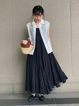 「EFFE BEAMS（エッフェビームス）のアイテム」を使った、Demi-Luxe BEAMSさん（レディース・162cm）の夏コーディネート