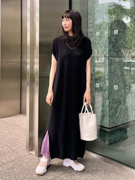 「H.V.F.N（ハブファン）のアイテム」を使った、Demi-Luxe BEAMSさん（レディース・162cm）の夏コーディネート