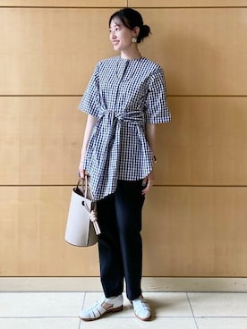 Demi-Luxe BEAMSさん（レディース・162cm）の夏コーディネート