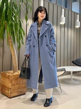 Demi-Luxe BEAMS ナッピングウールダブルブレストコート 定価64,900円