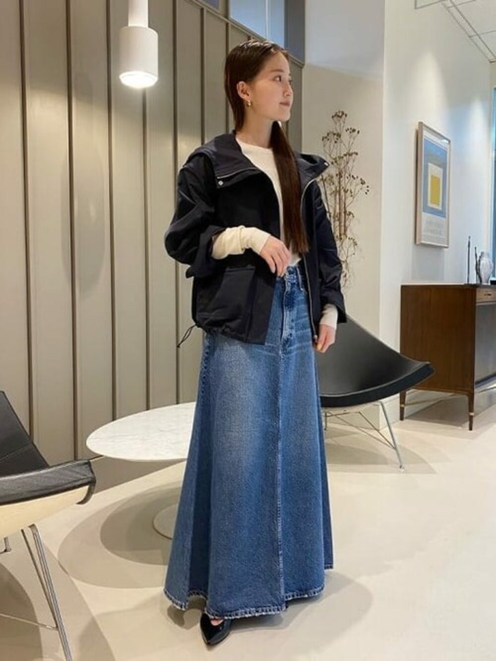 upper hights × Demi-Luxe BEAMS / 別注 THE TRACK デニムスカートを