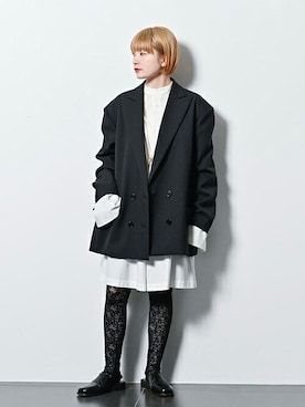 「BASERANGE（ベースレンジ）のアイテム」を使った、sakuraiさん（レディース・155cm）の冬コーディネート