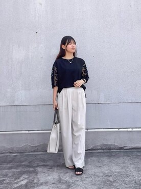 kitayuna527さん（レディース・156cm）の夏コーディネート