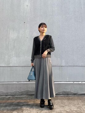 「アイテム（バッグ、ブルー系）」を使った、kitayuna527さん（レディース・156cm）の夏コーディネート