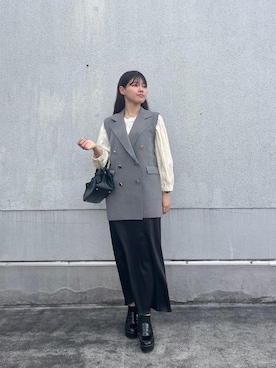 「ナロースカート」｜kitayuna527さん（レディース・156cm）の秋コーディネート