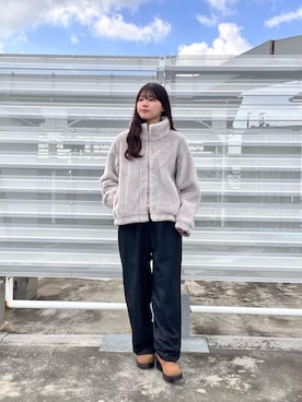 「寒い」｜「アイテム（ブルゾン）」を使った、kitayuna527さん（レディース・156cm）の秋コーディネート