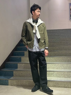 「lideal（リデアル）のアイテム（ジャケット/アウター）」を使った、ONDAさん（メンズ・183cm）の春コーディネート
