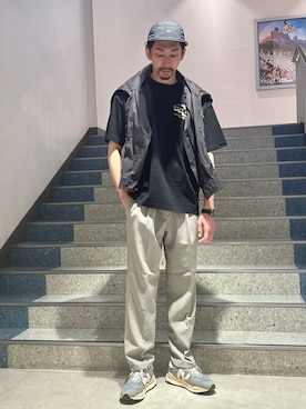 「ABAHOUSE（アバハウス）のアイテム（帽子）」を使った、ONDAさん（メンズ・183cm）の春コーディネート