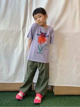 「こども ビームス（コドモビームス）のアイテム（パンツ）」を使った、こども ビームスさん（キッズ・125cm）の夏コーディネート