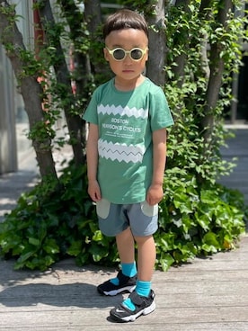「NIKE（ナイキ）のアイテム」を使った、こども ビームスさん（キッズ・104cm）の夏コーディネート