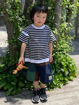 「NIKE（ナイキ）のアイテム」を使った、こども ビームスさん（キッズ・102cm）の夏コーディネート