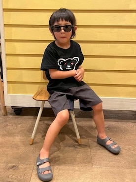 「こども ビームス（コドモビームス）のアイテム（パンツ）」を使った、こども ビームスさん（キッズ・100cm）の夏コーディネート