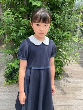 「こども ビームス（コドモビームス）のアイテム（ワンピース/ドレス）」を使った、こども ビームスさん（キッズ・120cm）の夏コーディネート