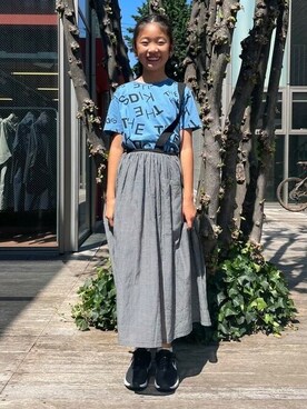 「NIKE（ナイキ）のアイテム」を使った、こども ビームスさん（キッズ・150cm）の夏コーディネート