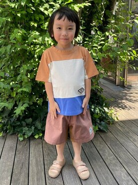 「こども ビームス（コドモビームス）のアイテム（パンツ）」を使った、こども ビームスさん（キッズ・102cm）の秋コーディネート