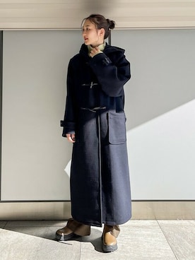 「JOINT WORKS（ジョイントワークス）のアイテム（ジャケット/アウター）」を使った、mizukiさん（レディース・155cm）の冬コーディネート