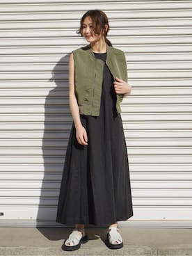 「JOINT WORKS（ジョイントワークス）のアイテム（ジャケット/アウター）」を使った、mizukiさん（レディース・155cm）の冬コーディネート