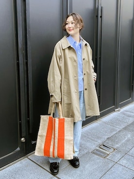 「JOINT WORKS（ジョイントワークス）のアイテム（ジャケット/アウター）」を使った、mizukiさん（レディース・155cm）の冬コーディネート