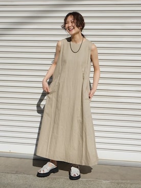 「JOINT WORKS（ジョイントワークス）のアイテム（ワンピース/ドレス）」を使った、mizukiさん（レディース・155cm）の春コーディネート