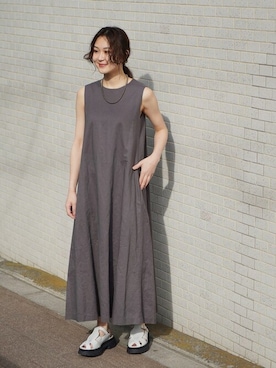 「JOINT WORKS（ジョイントワークス）のアイテム（ワンピース/ドレス）」を使った、mizukiさん（レディース・155cm）の春コーディネート