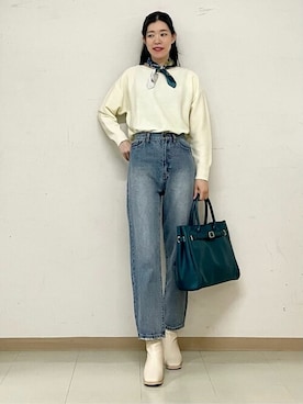 「シンプル・ベーシック」｜「アイテム（財布/小物）」を使った、THE SHOP TK officialさん（レディース・168cm）の秋コーディネート