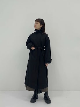 「UNITED TOKYO（ユナイテッドトウキョウ）のアイテム（トレンチコート）」を使った、A.JYOさん（レディース・157cm）の夏コーディネート
