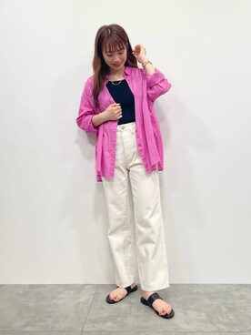 「AMERICAN HOLIC（アメリカンホリック）のアイテム（ネックレス）」を使った、yukaah21さん（レディース・160cm）の春コーディネート