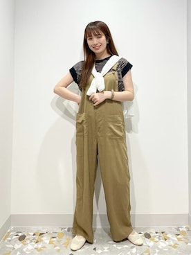 「AMERICAN HOLIC（アメリカンホリック）のアイテム（オールインワン・サロペット）」を使った、yukaah21さん（レディース・160cm）の夏コーディネート