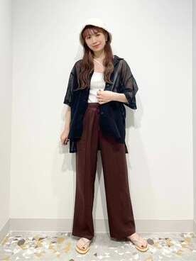 yukaah21さん（レディース・160cm）の夏コーディネート