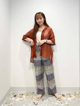 yukaah21さん（レディース・160cm）の夏コーディネート