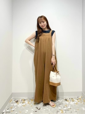 「AMERICAN HOLIC（アメリカンホリック）のアイテム（オールインワン・サロペット）」を使った、yukaah21さん（レディース・160cm）の夏コーディネート